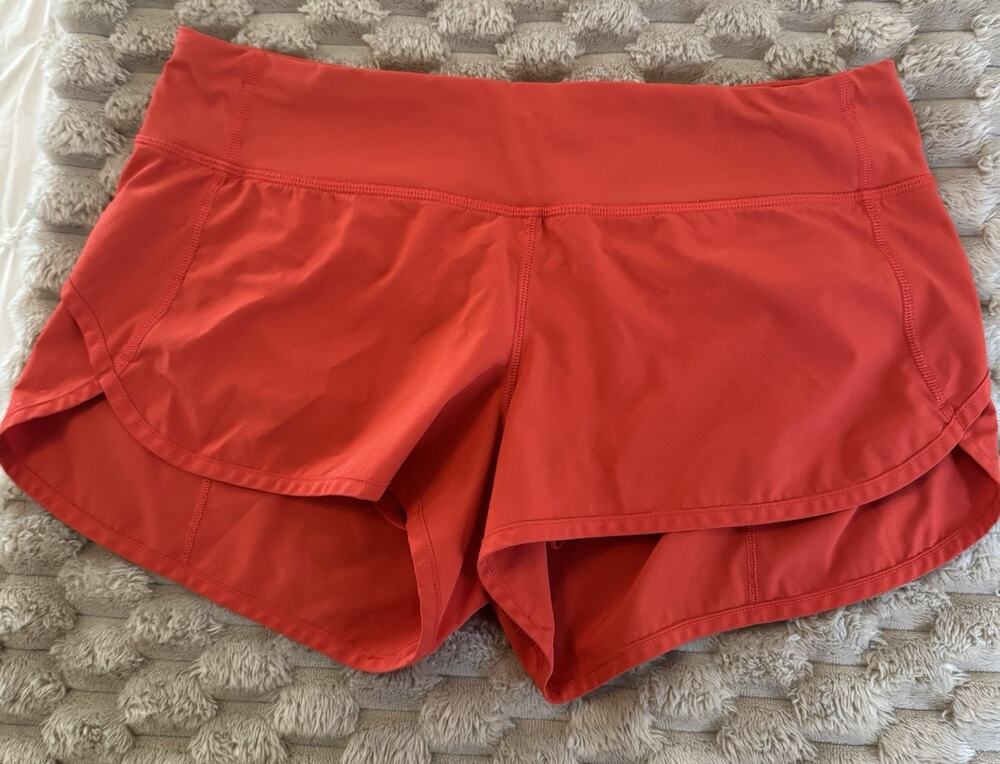 LULULEMON Women's Speed Up Low 3” Inseam Lined Short In Carnation Red 8